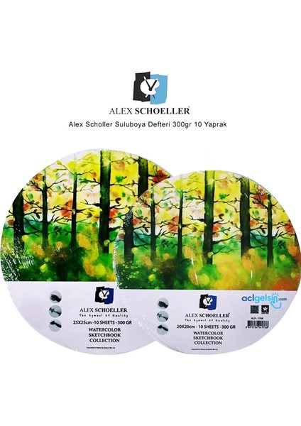 Alex Scholler Suluboya Defteri 300GR 10 Yaprak
