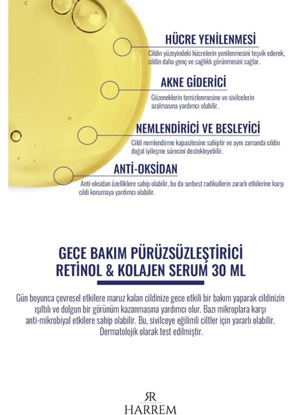 Reti-Night Serum Yaşlanma Karşıtı Dolgunlaştırıcı Retinol & Kolajen Serum 30 ml fiyatları