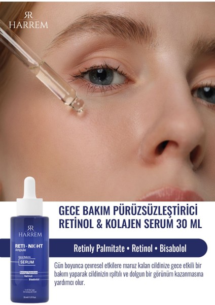 Reti-Night Serum Yaşlanma Karşıtı Dolgunlaştırıcı Retinol & Kolajen Serum 30 ml modelleri