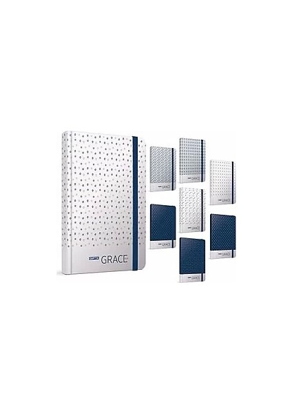 Grace Sert Kapak Defter 13X21 Çizgili 120 Yaprak (4381)
