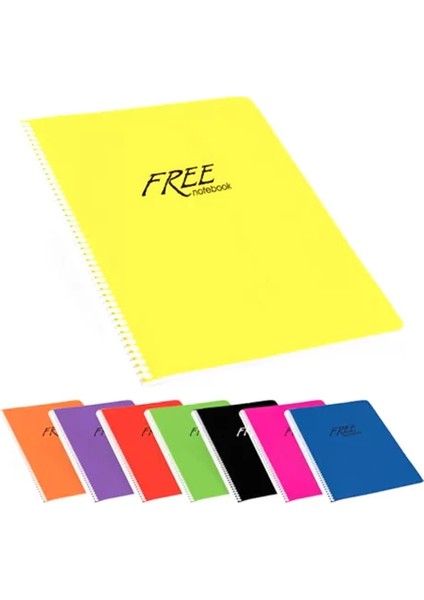 Free Spiralli Defter A5 Kareli 60 Yaprak (450102)