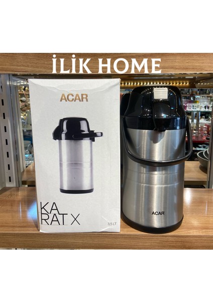 Karat 3,5 Lt Çelik Çay Termosu