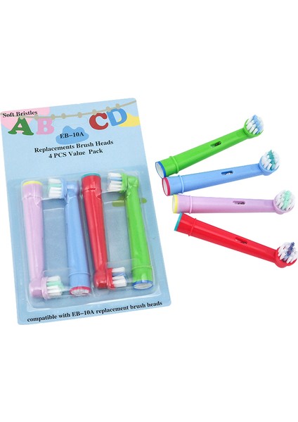 4 Adet Tarzı Oral-B Elektrikli Diş Fırçası Için 4 Adet Çocuk Diş Fırça Başlığı Yedekleri Uygun Fit Advance Powerpro Healthtriumphd Excel (Yurt Dışından)