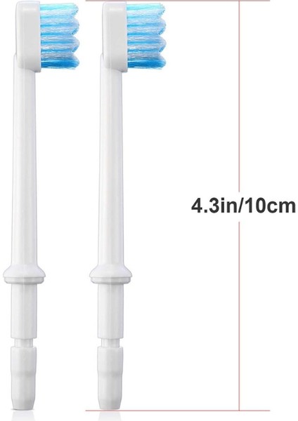 Su Pikeleri Water Flosser Için Yedek Standart Fırça Başlıkları Diş Su Püskürtme Nozulları Aksesuarları WP-100 Gibi (Yurt Dışından)