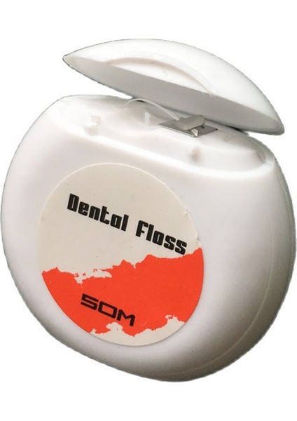 Yuvarlak Şekil 50M Tarzı 1 Kutu Diş Ipi Aralık Fırçası Diş Çubuğu Diş Ipi Flok Ağız Hijyeni Temiz Tel Diş Fırçası Seti Taşınabilir (Yurt Dışından)