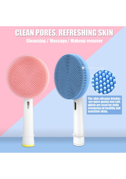 Yeşil Stil Oral-B Elektrikli Diş Fırçaları Için Yüz Temizleme Fırça Başlığı Değiştirme Başlıkları Face Skin Care Tools (Yurt Dışından) indirimleri