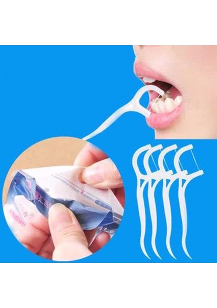 45# Sıcak Lot Çocuklar Için Elastik Diş Ipliği Çubuğu Dişler Arası Temizleyici Ağız Bakım Aracı Plastik Iplik Taşıma Kutusu ile (Yurt Dışından)