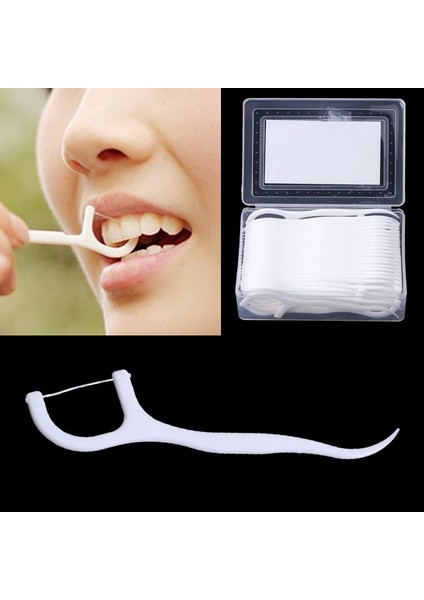 Diş Ipi Fırçası Diş Fırçası Diş Temizlik Ağzı Bakım 7.5cm Rastgele Paket (Yurt Dışından)