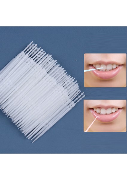 Sarı Stil Diş Temizliği Için Çift Başlı Ara Diş Fırçası Diş Ipi Ağız Bakım Aracı Diş Fırçası Dental Floss (Yurt Dışından)