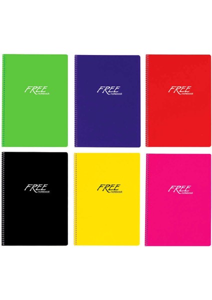 Free Defter Spiralli Pp Kapak A4 200 Yaprak Düz