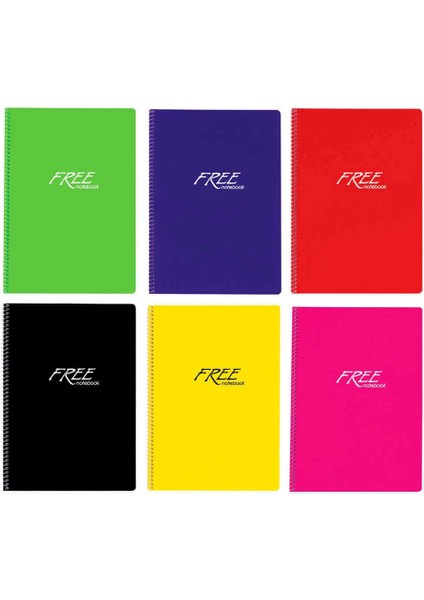 Free Defter Spiralli Pp Kapak A4 200 Yaprak Düz fiyatları