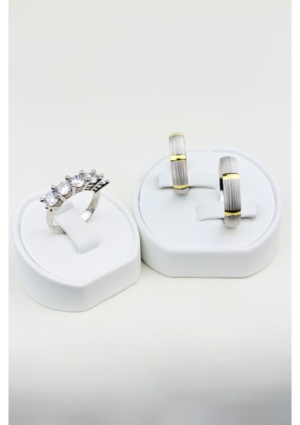 Gizemli Sevda Döngüsü 925 Ayar Gümüş Alyans, Nişan ve Söz Yüzüğü