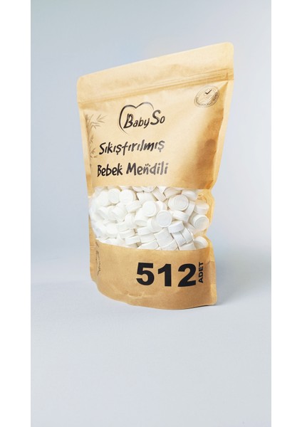Sıkıştırılmış Bebek Mendili 512 Adet Paket fırsatları