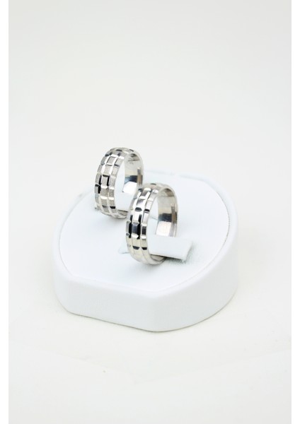 Erkek Düz Brose Bayan Kumlu 925 Ayar Gümüş Alyans, Nişan ve Söz Yüzüğü fiyatları