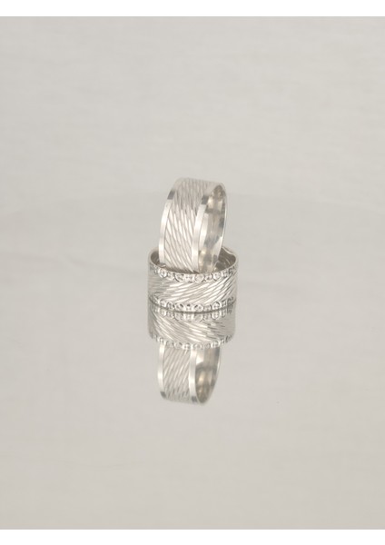 Bakla Desenli 925 Ayar Gümüş Alyans, Nişan ve Söz Yüzüğü fiyatları