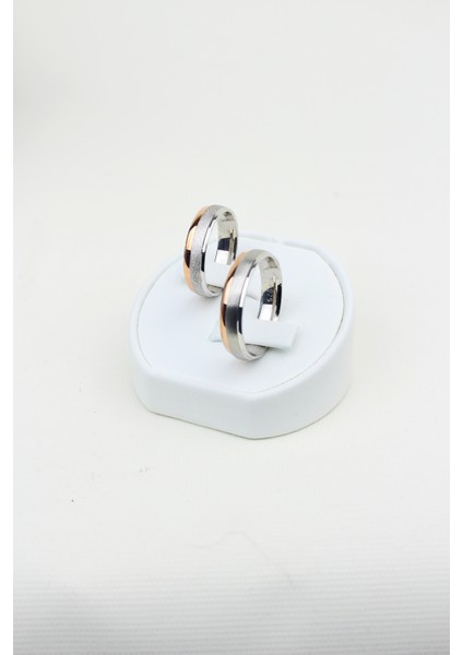 Erkek Düz Borse Kadın Kumlu Rose 925 Ayar Gümüş Alyans, Nişan ve Söz Yüzüğü fiyatları