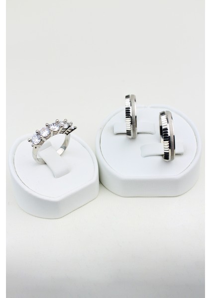 Aşkın Işıltısı Halkası 925 Ayar Gümüş Alyans, Nişan ve Söz Yüzüğü