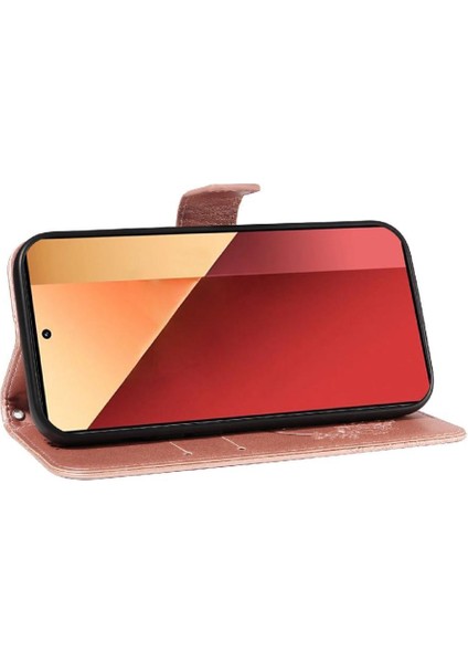 Xiaomi Redmi Not 13 Pro 4g Için Flip Case Kart ile Ayrılabilir El Kayışı (Yurt Dışından)