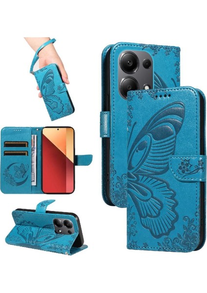 Xiaomi Redmi Not 13 Pro 4g Için Flip Case Kart ile Ayrılabilir El Kayışı (Yurt Dışından)