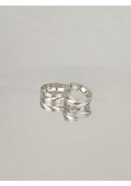 Kristal 925 Ayar Gümüş Alyans, Nişan ve Söz Yüzüğü