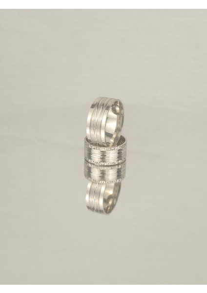 Iç Içe Su Yolu 925 Ayar Gümüş Alyans, Nişan ve Söz Yüzüğü fiyatları