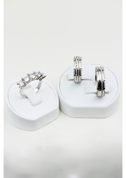 Ruhani Bağlantı Çemberi 925 Ayar Gümüş Alyans, Nişan ve Söz Yüzüğü