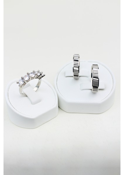 Sevgi Zinciri 925 Ayar Gümüş Alyans, Nişan ve Söz Yüzüğü