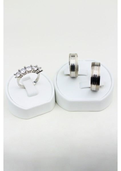 Kalpten Bağlılık Çemberi 925 Ayar Gümüş Alyans, Nişan ve Söz Yüzüğü