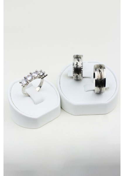 Esrarengiz Aşk Yüzüğü 925 Ayar Gümüş Alyans, Nişan ve Söz Yüzüğü