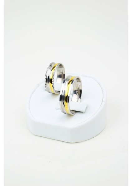 Işıltılı Bağlılık Halkası 925 Ayar Gümüş Alyans, Nişan ve Söz Yüzüğü fiyatları