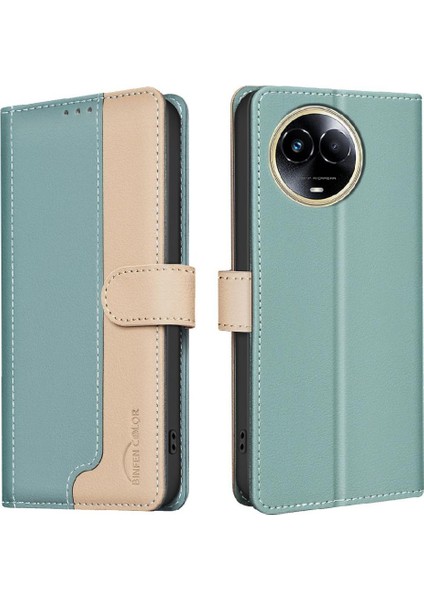 Realme 11X Darbeye Tpu Iç Kabuk Flip Folio Rfıd Kart Için Flip Case (Yurt Dışından)