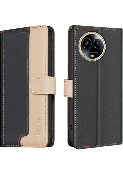 Realme 11X Darbeye Tpu Iç Kabuk Flip Folio Rfıd Kart Için Flip Case (Yurt Dışından)