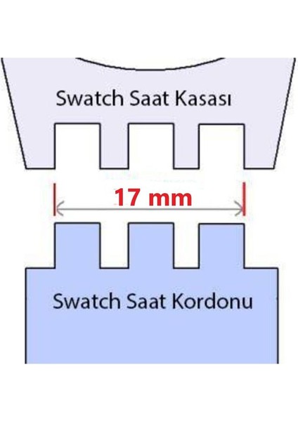 17MM Swatch Uyumlu Chrono Model Slikon Saat Kordonu - Kahve fiyatları