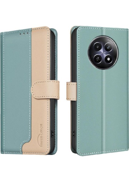 Realme 12 5g Kickstand Rfıd Engelleme Kart Yuvaları Tutucu Flip Case (Yurt Dışından) indirimleri