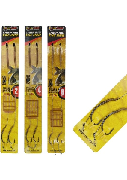 Exc 222 Sazan Boili Takımı Teflon Iğneli 25LB 4