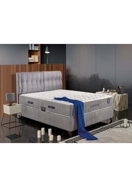 Deluxe Set (Baza+Yatak+Başlık) Tek Kişilik 120X200 cm