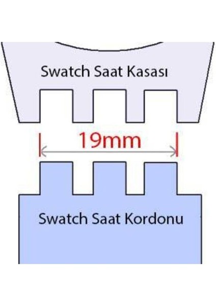 19MM Swatch Uyumlu Chrono Model Slikon Saat Kordonu - Kahve