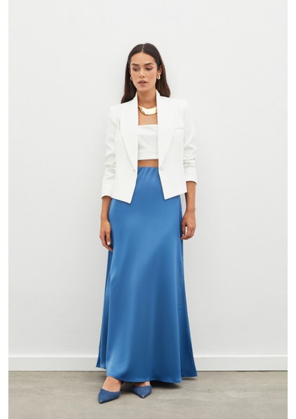 Uzun Saten Etek - Indigo modelleri