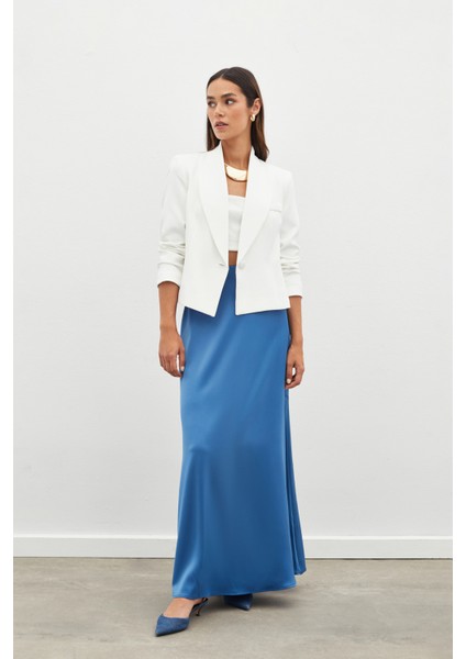 Uzun Saten Etek - Indigo fırsatları