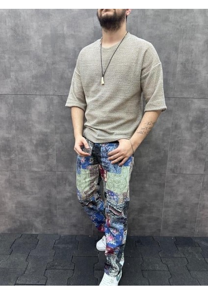 Triko Örme Krem Tshirt