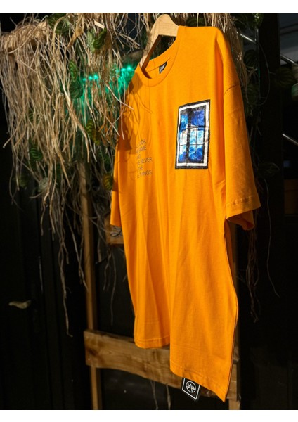 Vincent Van Gogh Turuncu Oversize T-Shirt fiyatları