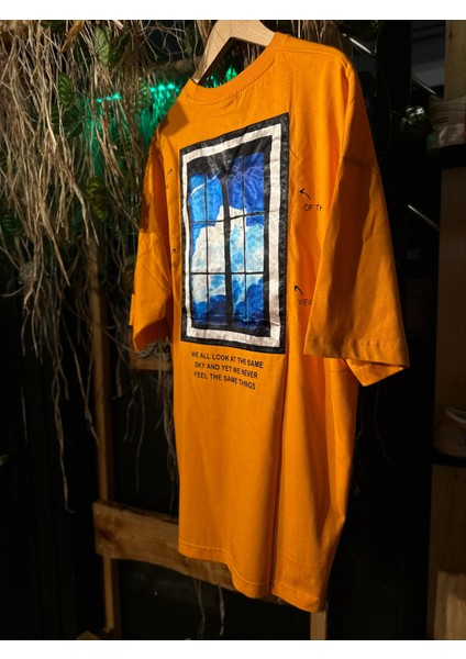 Vincent Van Gogh Turuncu Oversize T-Shirt fırsatları