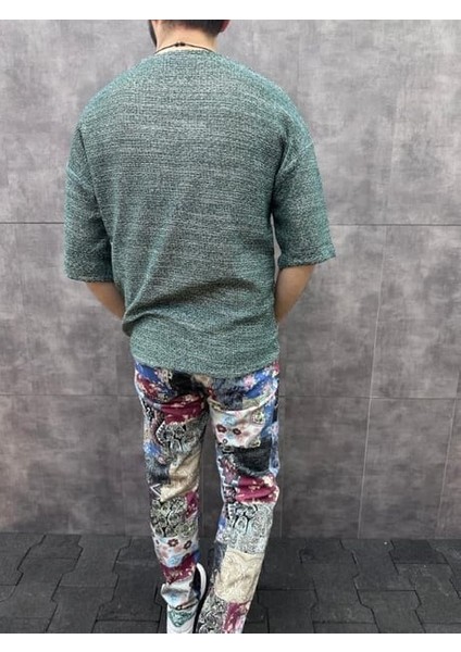 Triko Örme Yeşil Tshirt modelleri