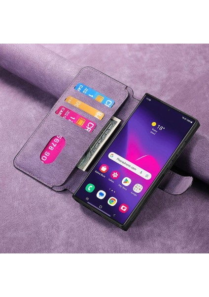 Samsung Galaxy S24 Ultra Cüzdan Mıknatıs Koruyucu Malzeme Için Flip Case (Yurt Dışından) indirimleri