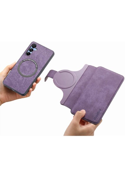 Samsung Galaxy A25 Retro Kart Standı Cüzdan Mıknatıs Koruyucu Için Flip Case (Yurt Dışından) indirimleri
