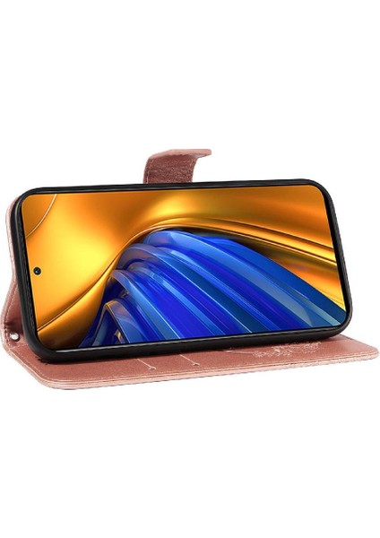 Xiaomi Poco F4 5g Için Flip Case Kredi Kartı Yuvası ile Yüksek Kaliteli Deri (Yurt Dışından)