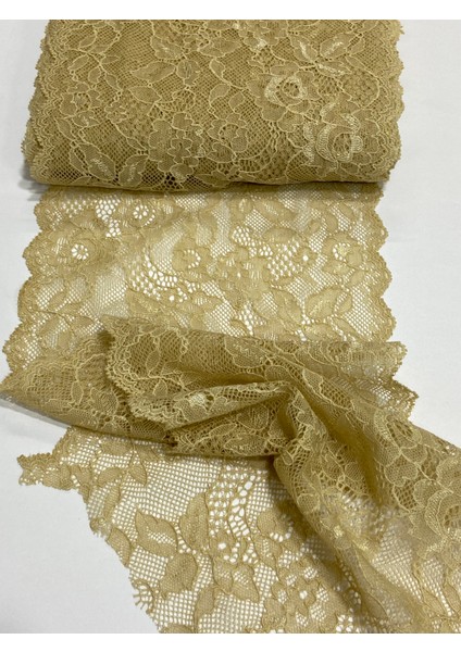 Likralı Geniş Dantel / Esnek Dantel / 1 Metre modelleri