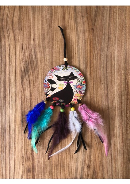 Düş Kapanı Rüya Kapanı Dream Catcher (Kedi)