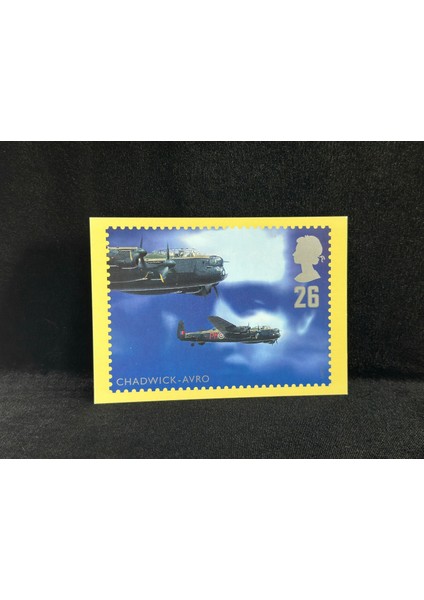 Ingiltere 1997 Ww2 Salmon Postcard Chadwick - Avro / Royal Air Force 2. Dünya Savaşı Savaş Uçağı Temalı Kartpostal