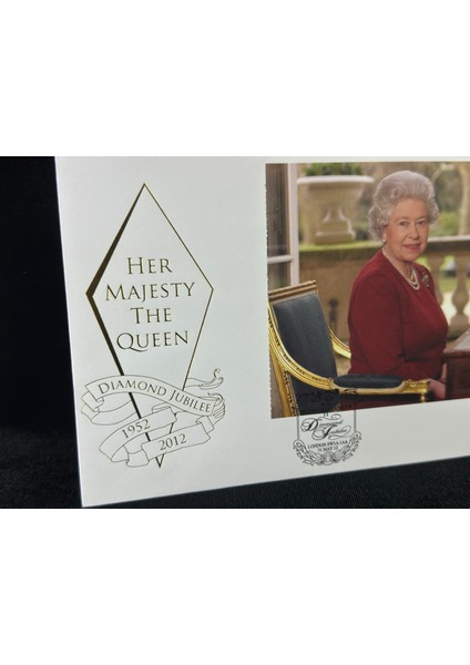 Her Majesty The Queen Diamond Jubilee 1952-2012 Queen Elisabeth Iı. Ilk Gün Zarfı Block Pullu 1957-1982 Limited 75/75 Nadir fiyatları